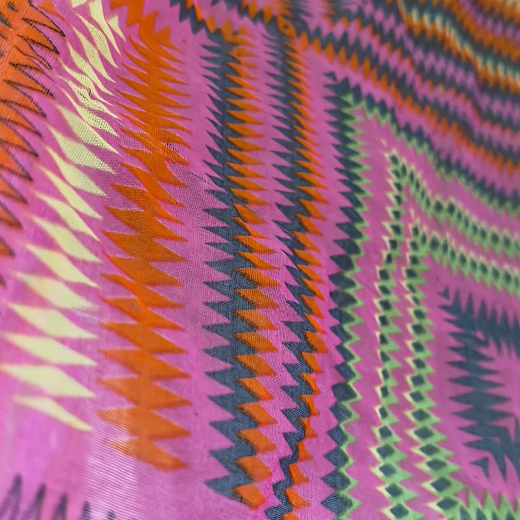 Pink Boho Scarf Fabric For Hair Ties Ribbons Wraps Lightweight